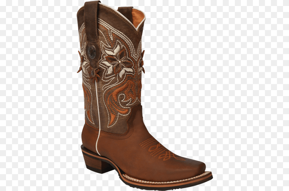 Tombstone Arena Queen Flower Stitching Square Toe Boots Botas Baqueras Com Vestidos, Boot, Clothing, Footwear, Cowboy Boot Free Png
