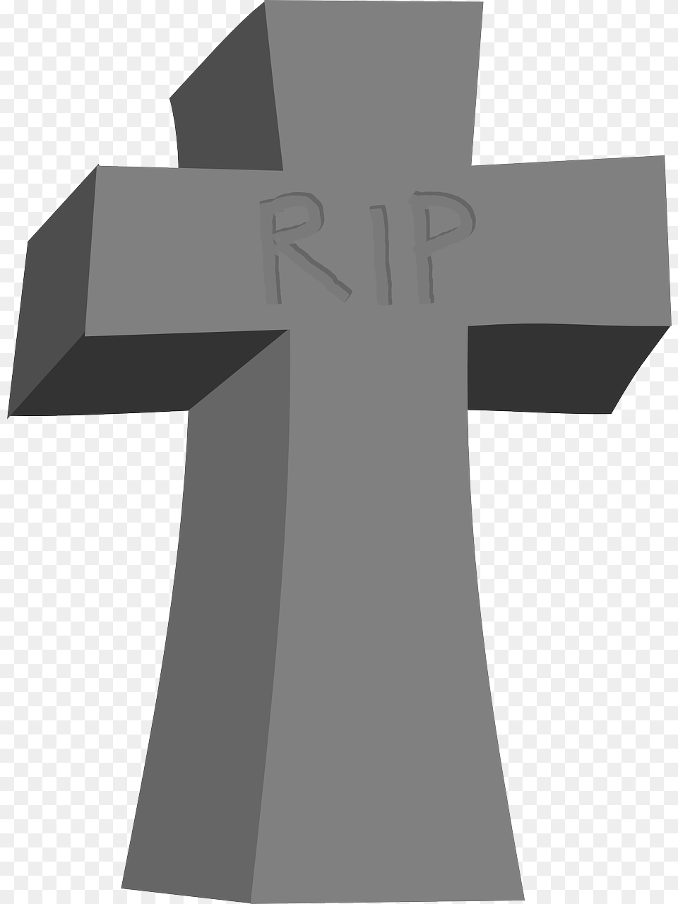 Tombstone Cross Clipart, Symbol, Tomb, Gravestone Png Image