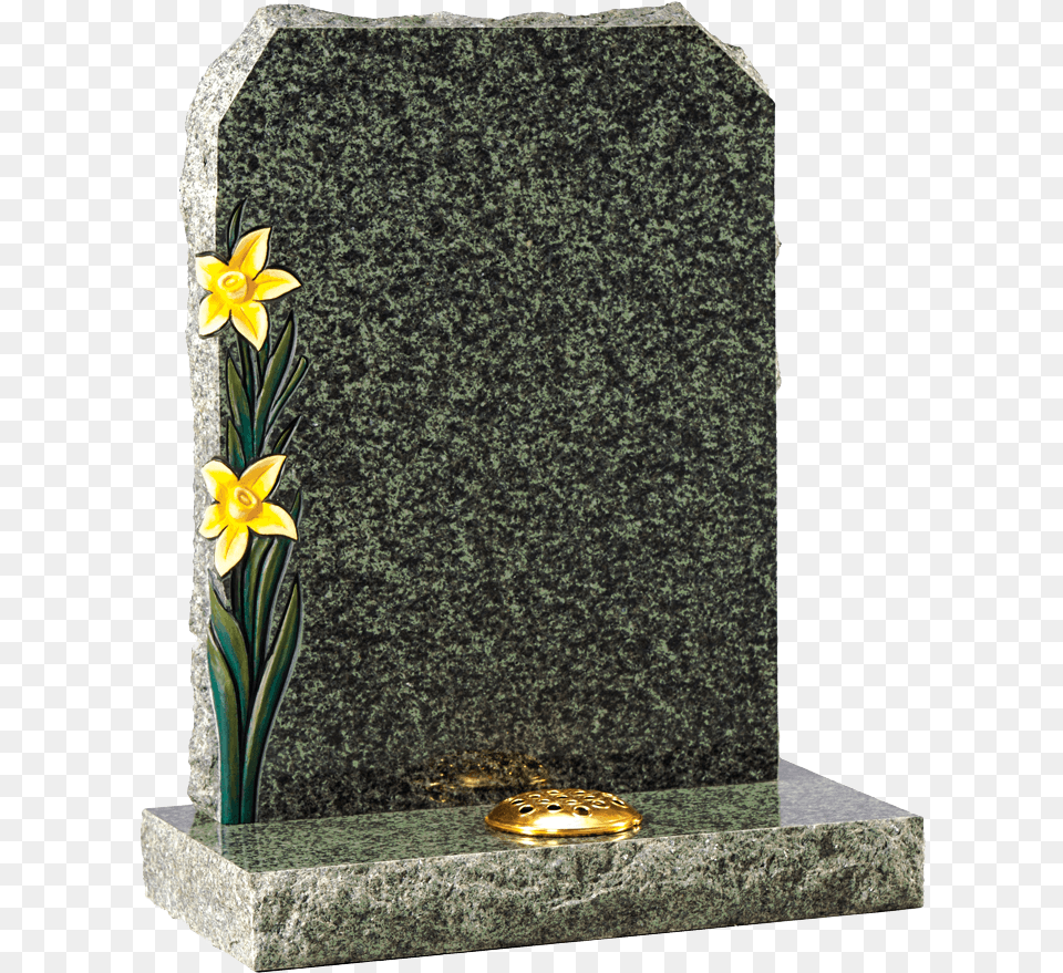 Tombstone Gravestone Headstone, Flower, Plant, Tomb, Daffodil Free Png Download
