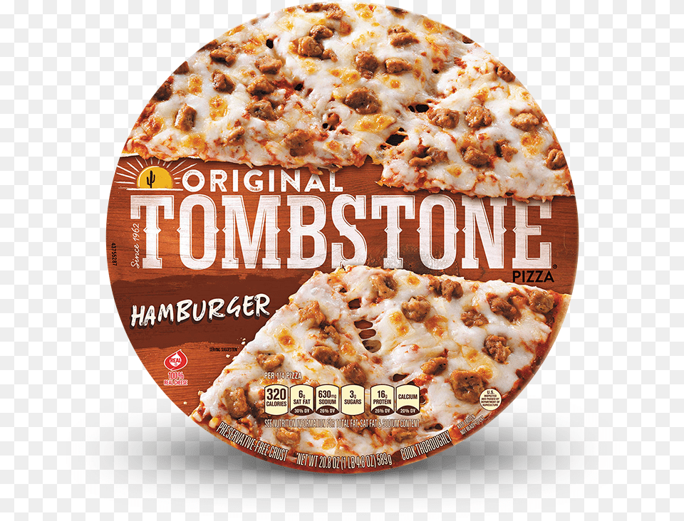 Tombstone Original Hamburger Pizza, Food, Advertisement Png