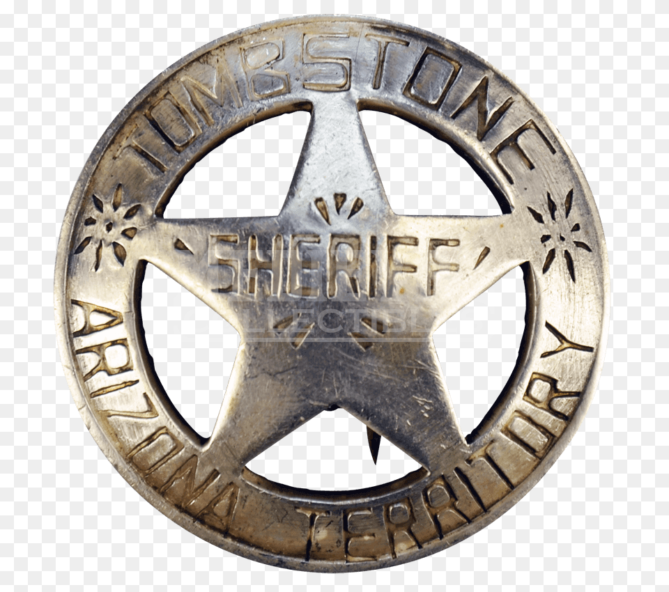 Tombstone Sheriff Badge, Logo, Machine, Symbol, Wheel Free Png