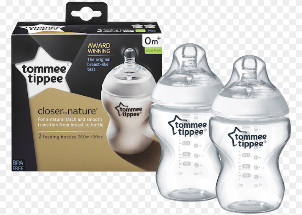 Tommee Tippee Closer To Nature Tommee Tippee 260ml Bottles, Bottle, Cup, Water Bottle, Shaker Free Png