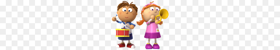 Tommy And Tallulah Making Music, Doll, Toy, People, Person Png Image