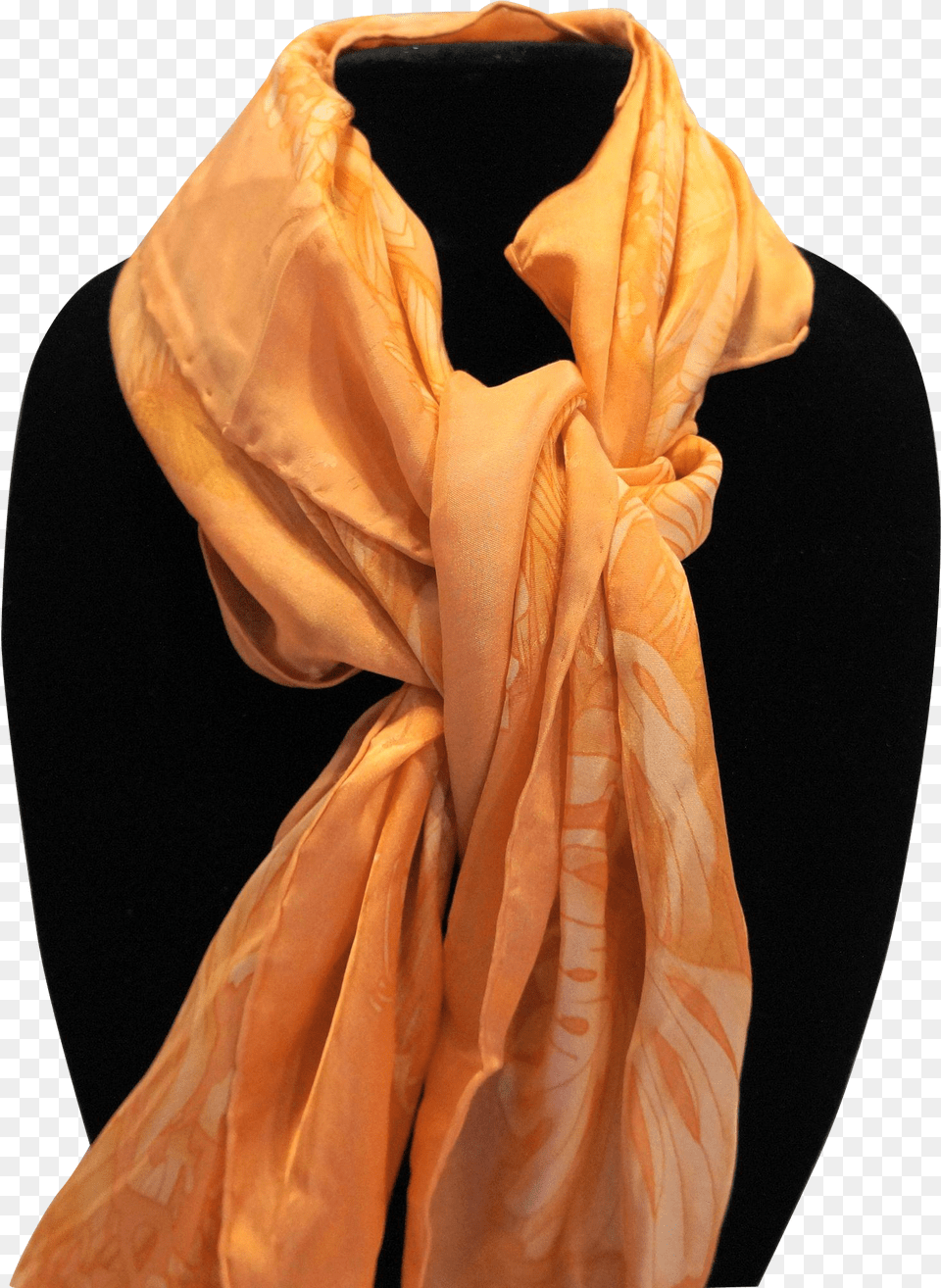 Tommy Bahama Pale Orange Jungle Print Silk Scarf, Clothing, Stole Png