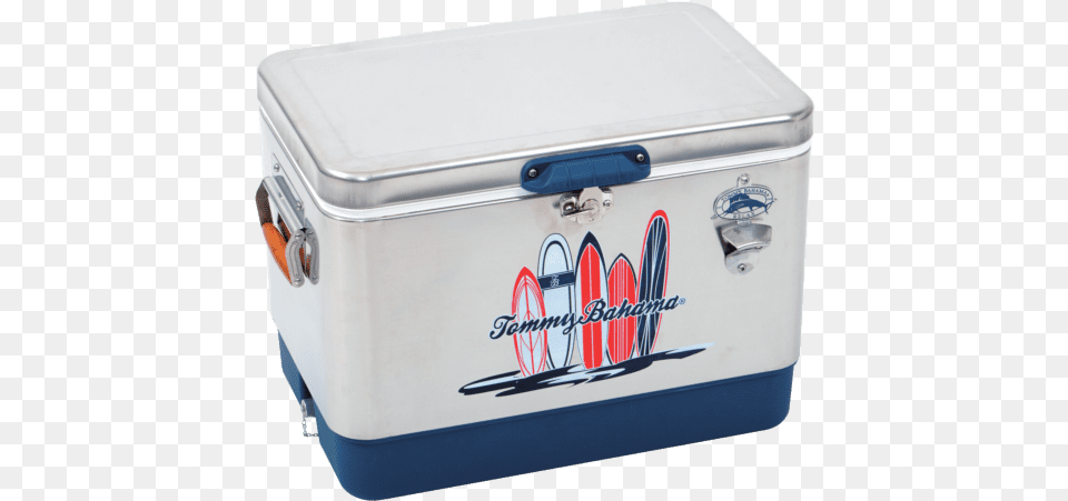 Tommy Bahama Steel 54 Quart Cooler With Surfboard Logo Lid, Appliance, Device, Electrical Device, First Aid Free Png