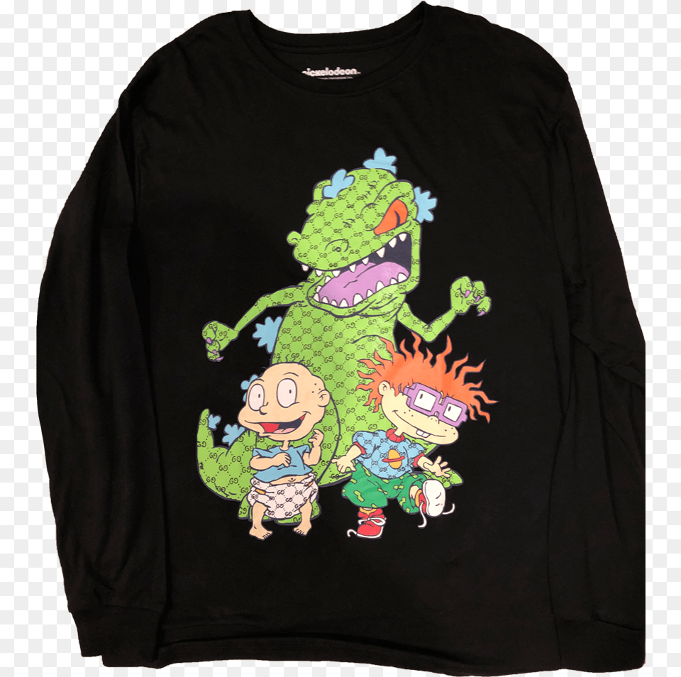 Tommy Chuckie And Reptar, T-shirt, Sleeve, Pattern, Long Sleeve Free Png