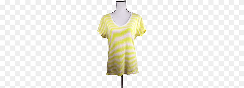 Tommy Hilfiger V Neck T Shirt Top, Blouse, Clothing, T-shirt Png Image
