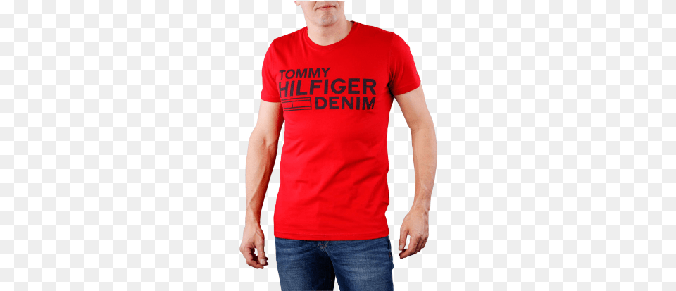 Tommy Jeans Basic Crew Neck T Shirt Salsa Tommy Hilfiger Denim, Clothing, T-shirt Free Transparent Png