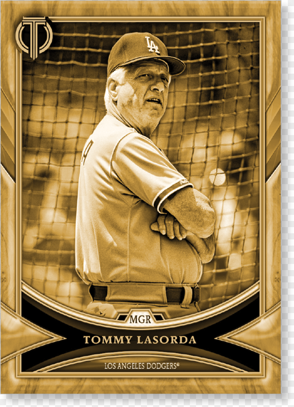 Tommy Lasorda 2018 Topps Tribute Baseball Base Poster Picture Frame, Adult, Sport, Person, People Free Png