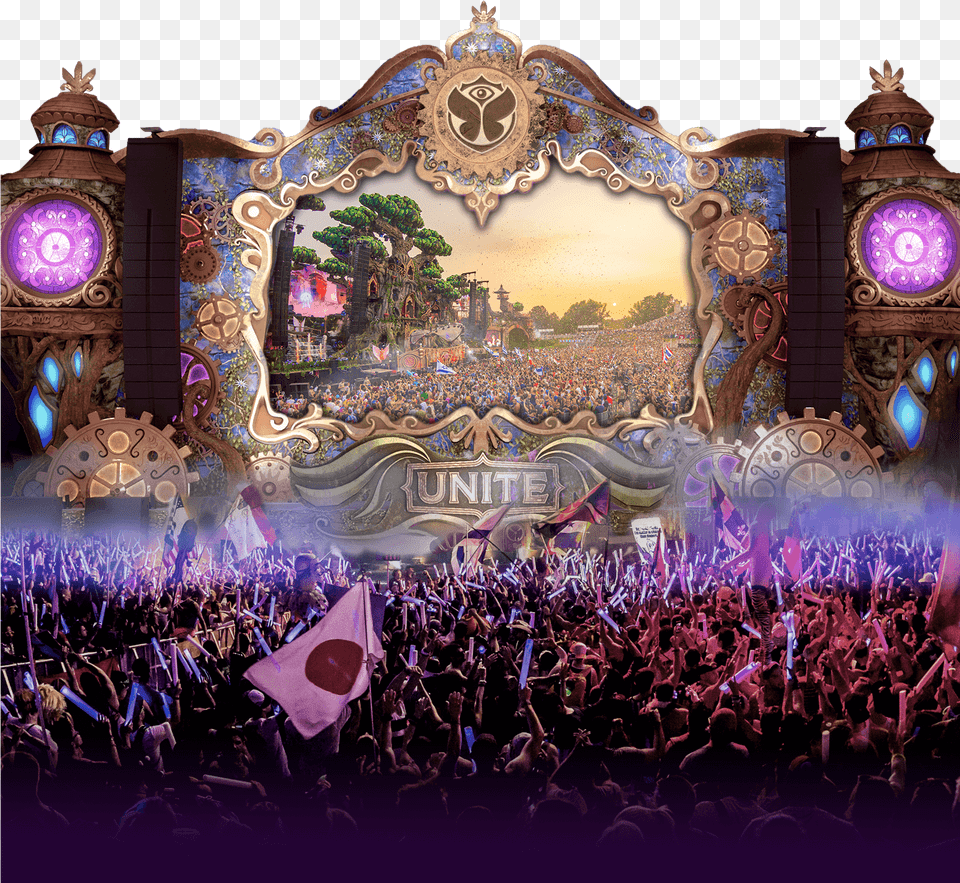 Tomorrowland Unite 2017, Concert, Crowd, Person, Lighting Png Image