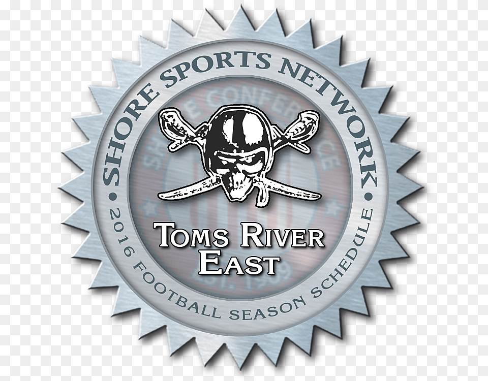 Toms River East 2017 Football Schedule Skull, Badge, Emblem, Logo, Symbol Png Image