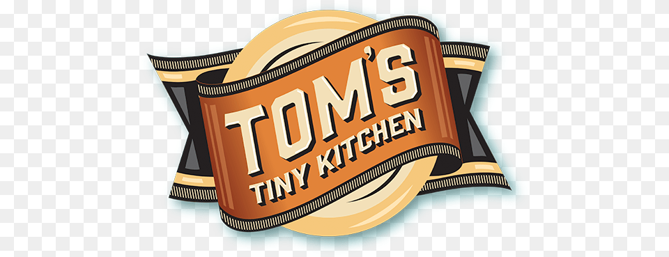 Toms Tiny Kitchen Makes Everything Horizontal, Logo, Badge, Symbol, Text Png Image