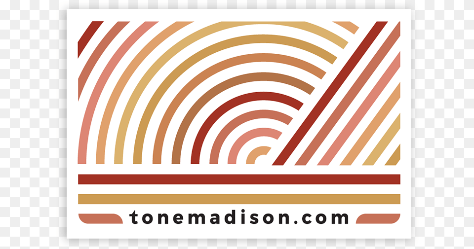 Tonemadison Sticker 3x2 Mocked Graphic Design Png Image
