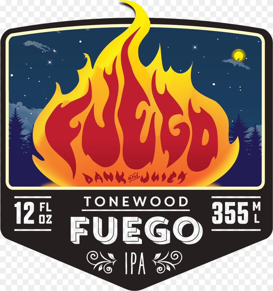 Tonewood Brewery Beer, Fire, Flame, Logo Free Png