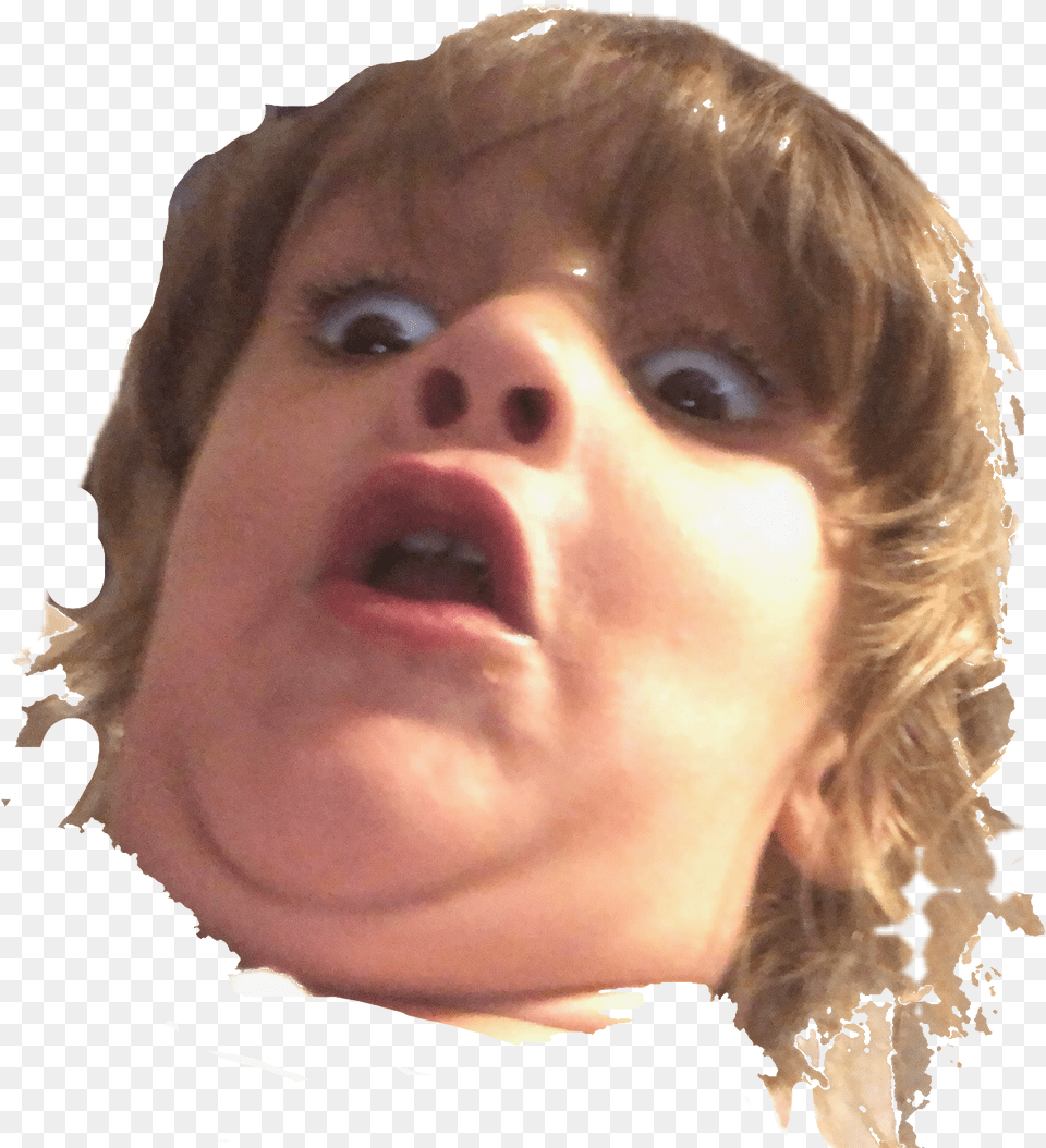 Tongue, Baby, Face, Head, Person Png