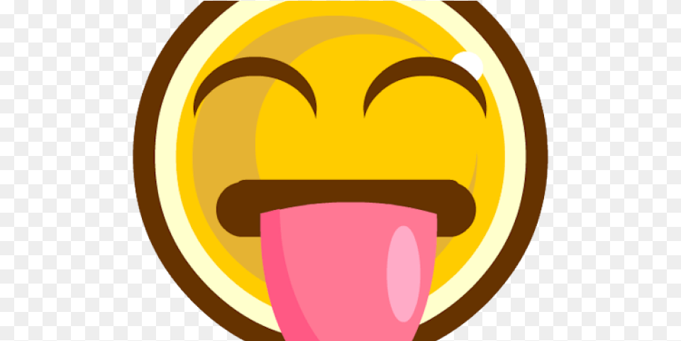 Tongue Clipart Emoji Tongue Smiley Face With Tongue Out, Cream, Dessert, Food, Ice Cream Free Png