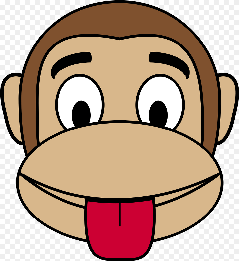 Tongue Clipart Monkey Face Cliparts, Astronomy, Moon, Nature, Night Png