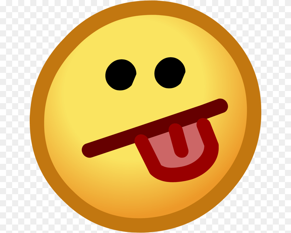 Tongue Face Emoticon, Disk, Food, Sweets Png Image