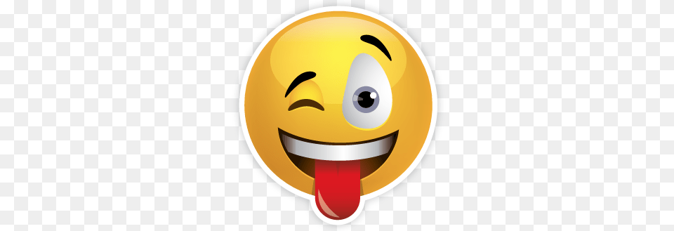 Tongue Face Emoticon Group With Items, Disk Free Transparent Png