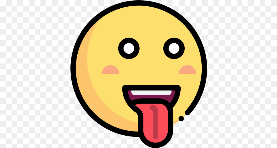 Tongue Icon Funny Emojis, Gold, Astronomy, Moon, Nature Png Image