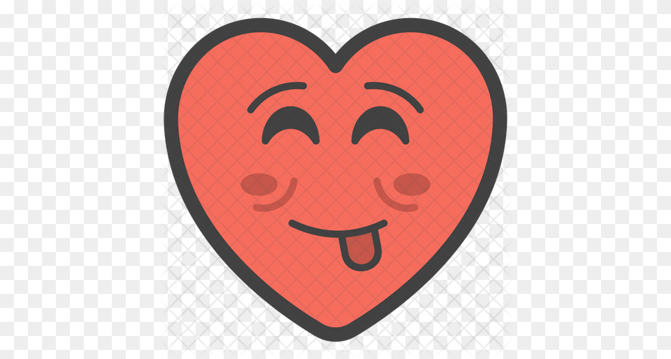 Tongue Out Emoji Icon Of Colored Love Ramadan, Heart Png