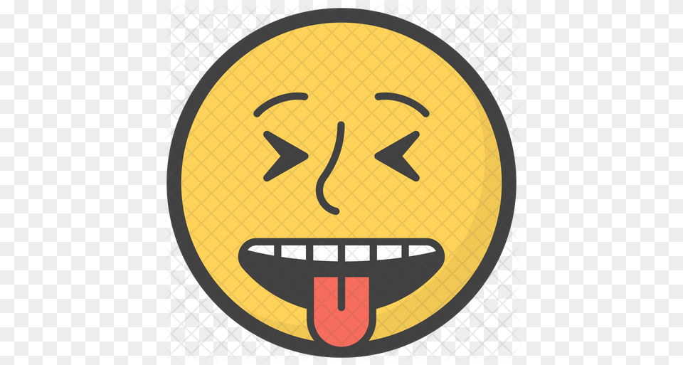 Tongue Out Emoji Icon Of Flat Circle, Logo, Symbol Free Png Download