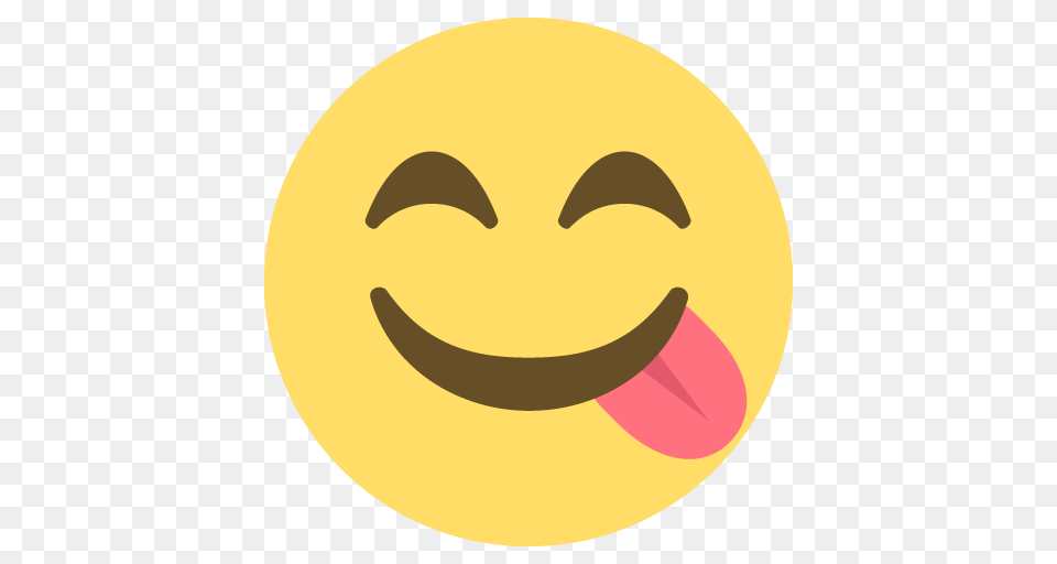Tongue Smile Emoji Smiley, Astronomy, Moon, Nature, Night Png Image