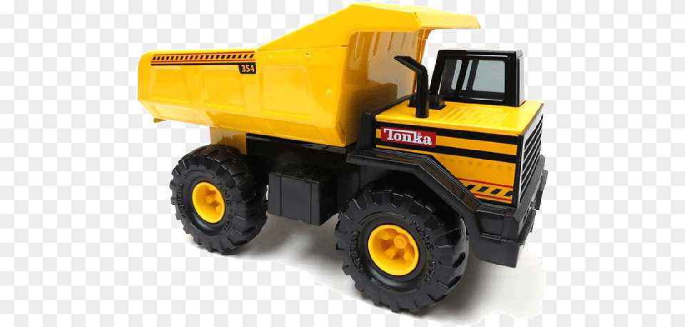 Tonka Mighty Dump Truck, Machine, Wheel, Bulldozer, Toy Free Png Download