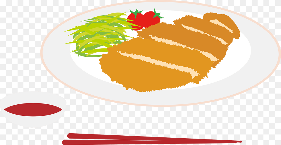 Tonkatsu Food Clipart, Meal, Dish, Disk Png Image