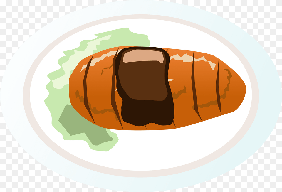 Tonkatsu Food Clipart, Croissant Png Image