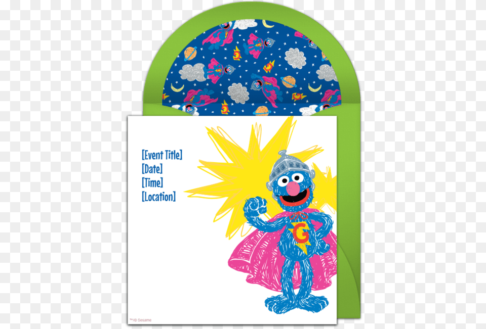 Tons Of Free Sesame Street Invitation Templates Cartoon, Clothing, Coat, Hat, Cap Png