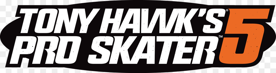 Tony Hawk Pro Skater 5 Logo, Sticker, Text, Publication, Book Free Png