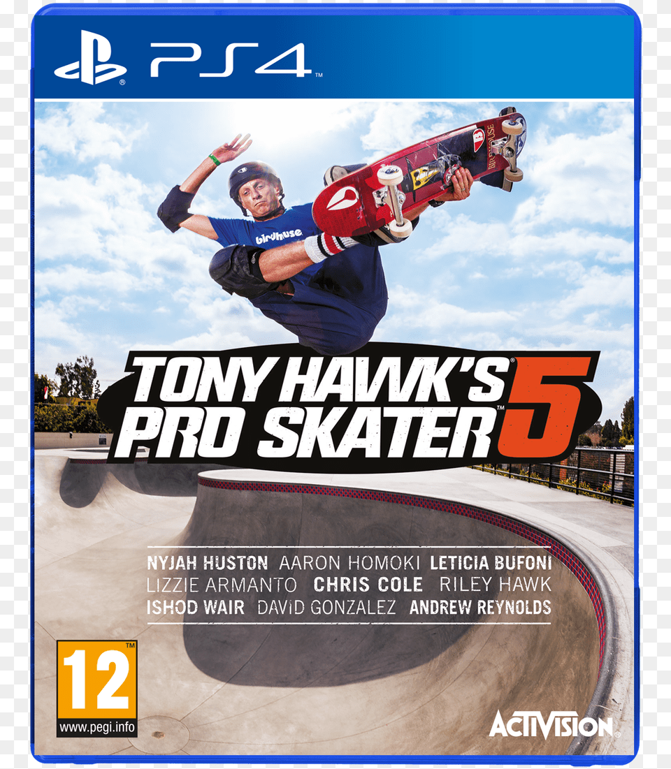 Tony Hawk S Pro Skater 5, Advertisement, Poster, Adult, Male Free Png