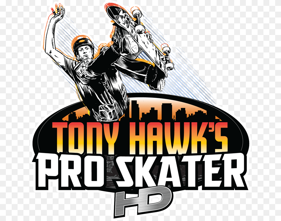 Tony Hawk39s Pro Skater Hd Xbox 360 Box, Advertisement, Poster, Adult, Male Free Png Download