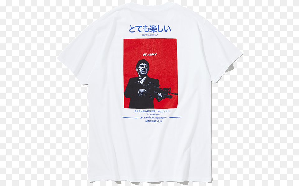 Tony Montana Tee Active Shirt, Clothing, T-shirt, Adult, Male Free Png