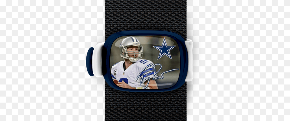 Tony Romo Stwrap Dallas Cowboys Official Nfl 11 Inch X 17 Inch Sign, Helmet, Wristwatch, American Football, Sport Free Transparent Png