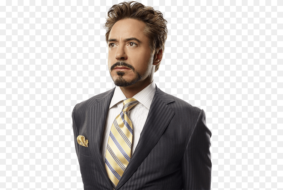 Tony Stark, Accessories, Suit, Person, Necktie Free Transparent Png