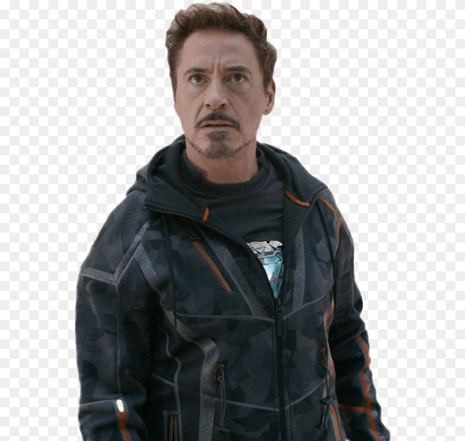 Tony Stark Avangers 2018 Spider Man Far From Home Tony Stark, Adult, Person, Male, Jacket Free Png Download