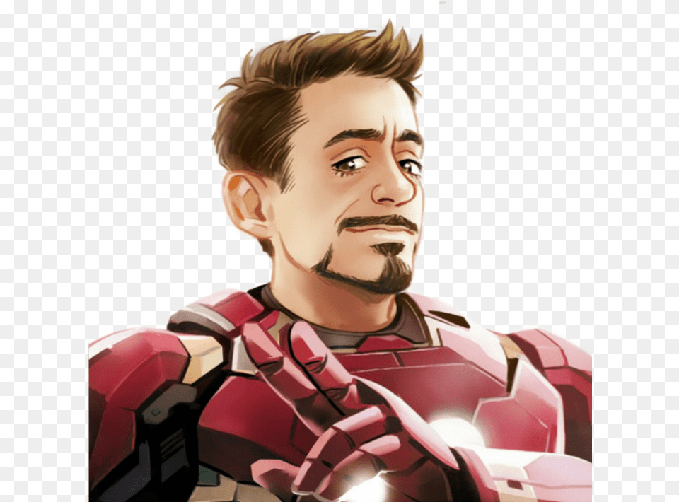 Tony Stark Iron Man Animated Cartoon, Adult, Photography, Person, Male Free Png Download