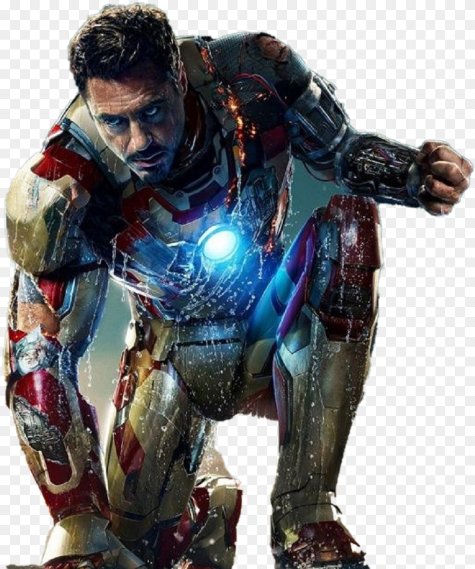 Tony Stark Iron Man Endgame, Adult, Male, Person, Face Free Transparent Png