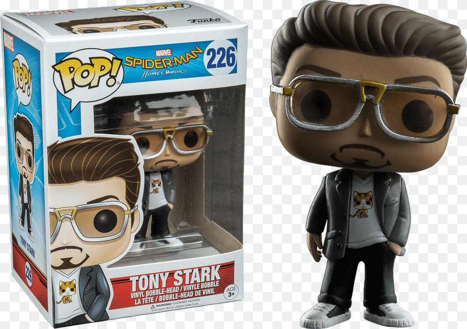 Tony Stark Spiderman Homecoming Funko Pop, Baby, Person, Face, Head Free Png