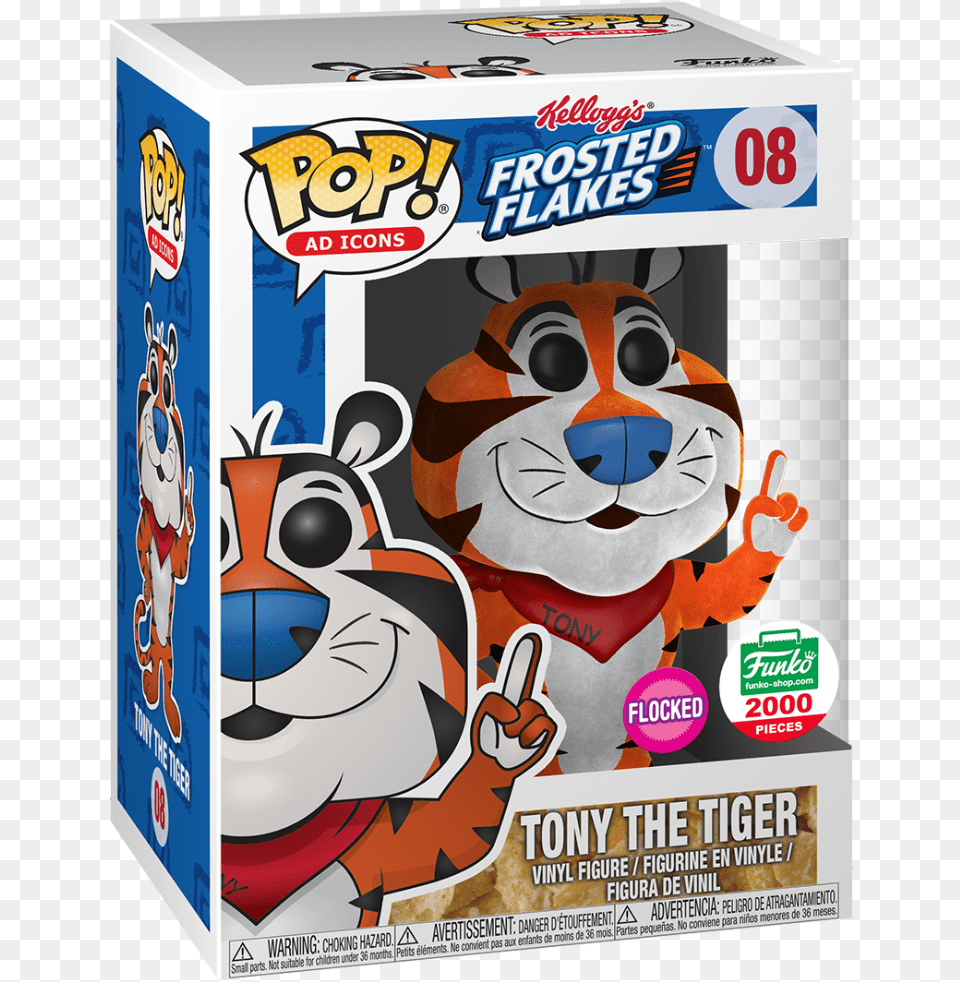 Tony The Tiger Flocked 12 Days Of Christmas Tony The Tiger Funko, Face, Head, Person, Box Png