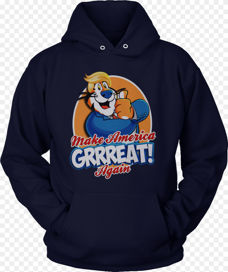 Tony Tiger Maga, Clothing, Hoodie, Knitwear, Sweater Png Image