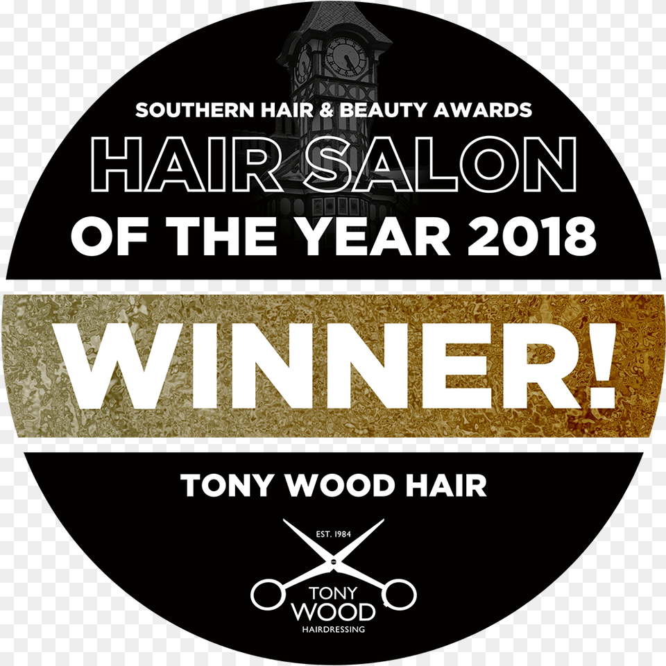 Tony Wood Hair Southern Hair And Beauty Awards Salon Label, Advertisement, Poster, Logo, Architecture Free Png Download