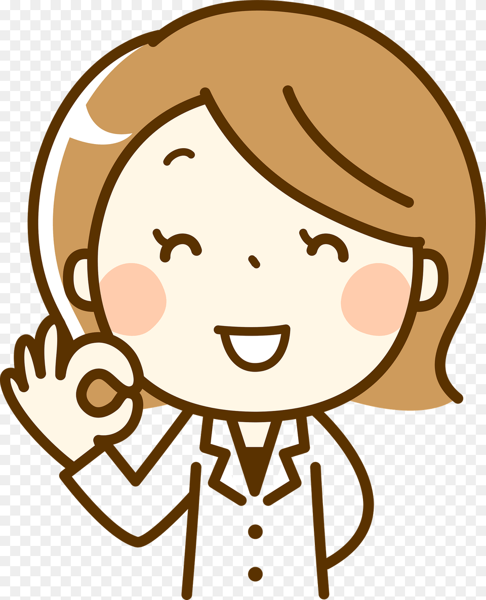 Tonya Pharmacist Woman Is Giving Ok Sign Clipart, Photography Free Transparent Png