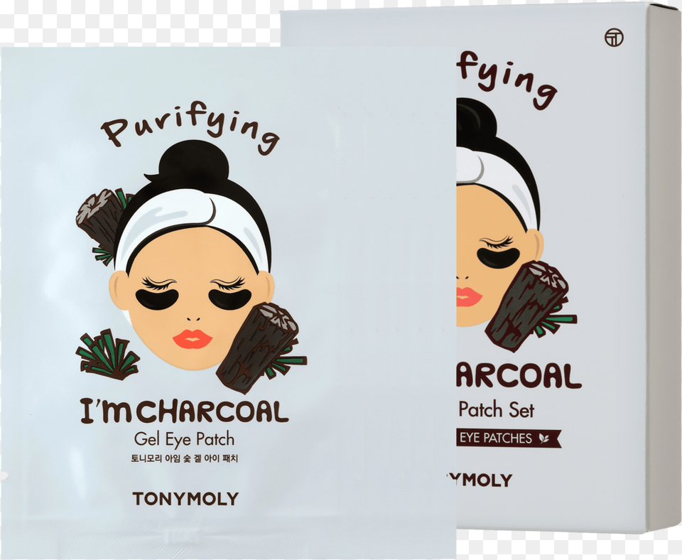 Tonymoly Charcoal Gel Eye Patch, Advertisement, Poster, Glove, Clothing Png