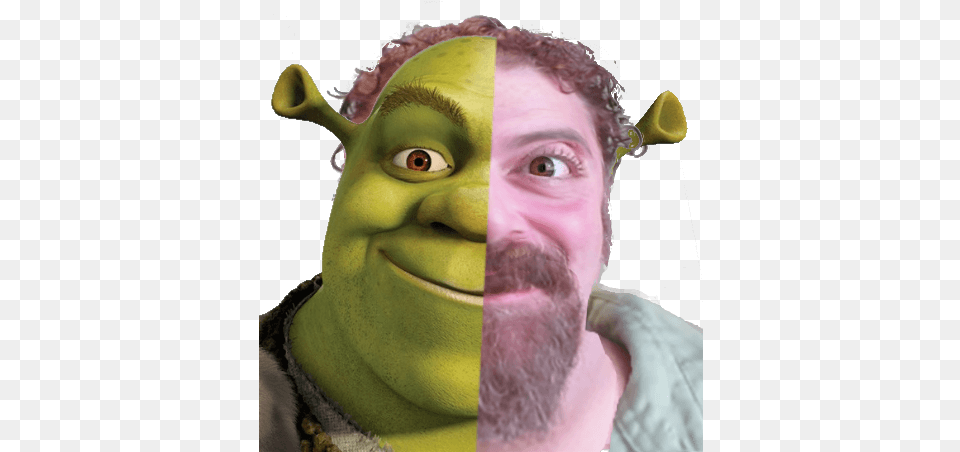 Tonyshrek Shrek Face T Shirt, Person, Head, Adult, Photography Free Png