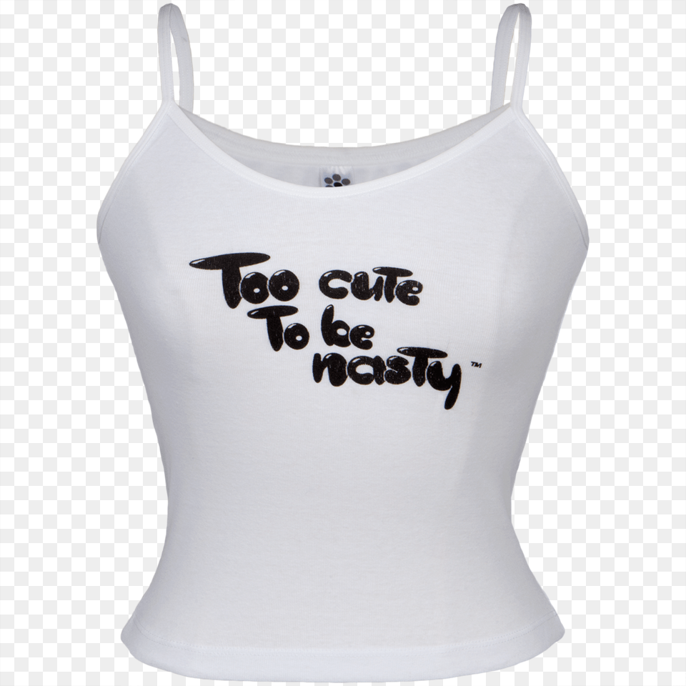 Too Cute To Be Nasty White Juniors Tank Top Active Tank, Clothing, Tank Top, Swimwear, Blouse Free Png Download