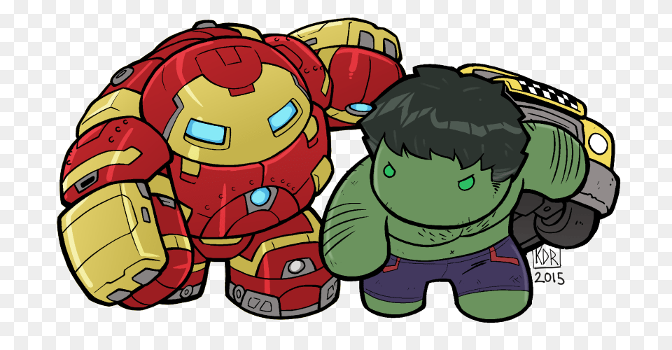 Too Cute To Fight As Lil Hulkbuster Takes On Hulk, Baby, Person, Book, Comics Png Image