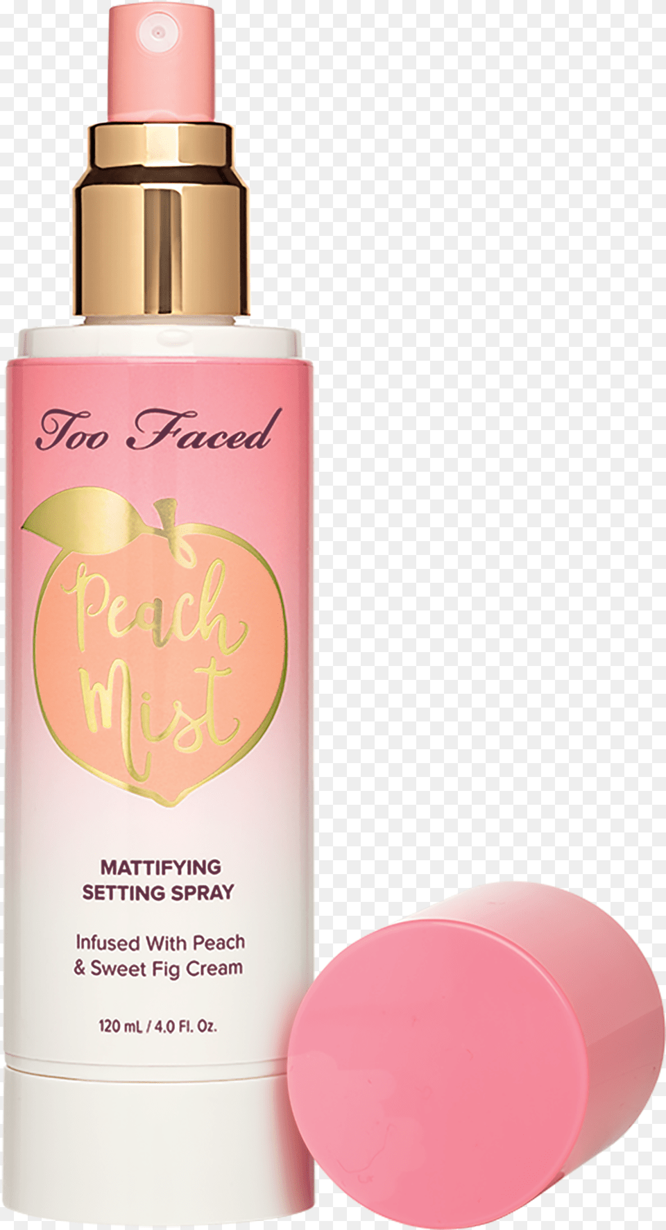 Too Faced Peach Mist, Cosmetics, Lipstick, Bottle, Lotion Png Image